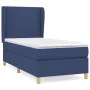 Box spring bed with blue fabric mattress 90x190 cm by vidaXL, Beds and slatted bases - Ref: Foro24-3128331, Price: 326,66 €, ...