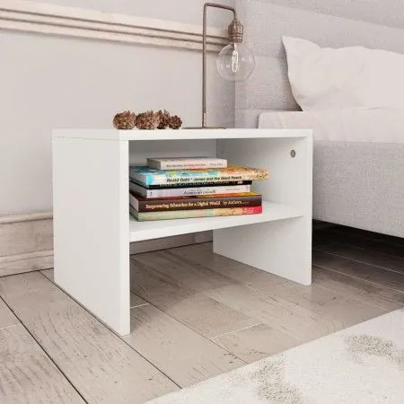 Mesita de noche madera contrachapada blanco 40x30x30 cm de vidaXL, Mesitas de noche - Ref: Foro24-800063, Precio: 30,49 €, De...
