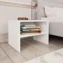 Mesita de noche madera contrachapada blanco 40x30x30 cm de vidaXL, Mesitas de noche - Ref: Foro24-800063, Precio: 30,49 €, De...