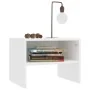 Mesita de noche madera contrachapada blanco 40x30x30 cm de vidaXL, Mesitas de noche - Ref: Foro24-800063, Precio: 30,49 €, De...