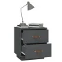Solid gray pine wood bedside table 40x34x45 cm by vidaXL, Nightstands - Ref: Foro24-818329, Price: 53,94 €, Discount: %