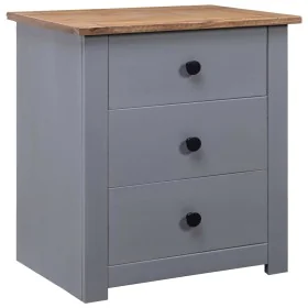 Panama style solid pine wood bedside table 46x40x57 cm by vidaXL, Nightstands - Ref: Foro24-282653, Price: 74,87 €, Discount: %