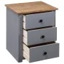 Panama style solid pine wood bedside table 46x40x57 cm by vidaXL, Nightstands - Ref: Foro24-282653, Price: 74,80 €, Discount: %