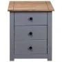 Panama style solid pine wood bedside table 46x40x57 cm by vidaXL, Nightstands - Ref: Foro24-282653, Price: 74,80 €, Discount: %