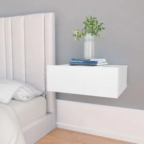 White plywood floating bedside table 40x30x15cm by vidaXL, Nightstands - Ref: Foro24-800306, Price: 38,60 €, Discount: %