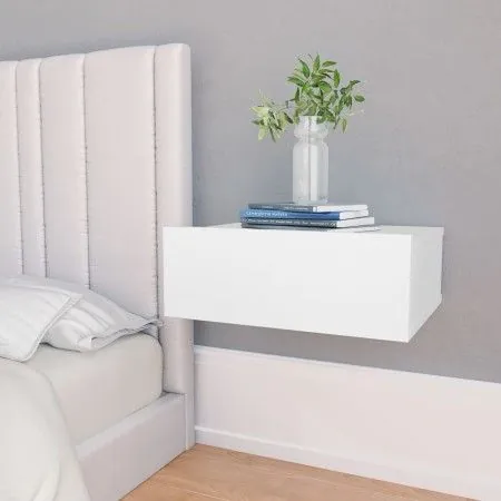 White plywood floating bedside table 40x30x15cm by vidaXL, Nightstands - Ref: Foro24-800306, Price: 38,60 €, Discount: %