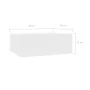 White plywood floating bedside table 40x30x15cm by vidaXL, Nightstands - Ref: Foro24-800306, Price: 38,60 €, Discount: %