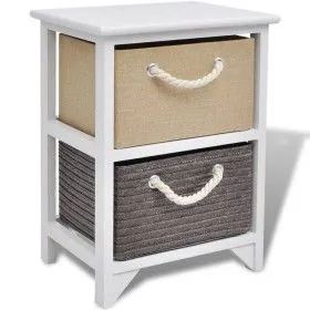 Wooden nightstand by vidaXL, Nightstands - Ref: Foro24-242888, Price: 51,11 €, Discount: %