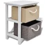 Mesita de noche de madera de vidaXL, Mesitas de noche - Ref: Foro24-242888, Precio: 51,22 €, Descuento: %