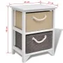 Mesita de noche de madera de vidaXL, Mesitas de noche - Ref: Foro24-242888, Precio: 51,22 €, Descuento: %