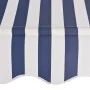 Blue and white striped manual retractable awning 300 cm by vidaXL, Awnings - Ref: Foro24-43222, Price: 78,60 €, Discount: %