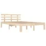 Solid wood bed frame 150x200 cm by , Beds and slatted bases - Ref: Foro24-814759, Price: 103,19 €, Discount: %