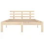 Estructura de cama madera maciza 150x200 cm de , Camas y somieres - Ref: Foro24-814759, Precio: 103,19 €, Descuento: %
