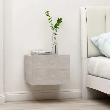 Bedside tables 2 pcs concrete gray plywood 40x30x30cm by vidaXL, Nightstands - Ref: Foro24-801062, Price: 77,03 €, Discount: %