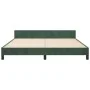 Estructura cama con cabecero terciopelo verde oscuro 160x200 cm de , Camas y somieres - Ref: Foro24-3126010, Precio: 279,50 €...