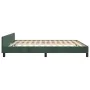 Bettgestell aus dunkelgrünem Samt mit Kopfteil 160x200 cm von , Betten und Lattenroste - Ref: Foro24-3126010, Preis: 279,50 €...