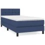 Box spring bed with blue fabric mattress 80x200 cm by , Beds and slatted bases - Ref: Foro24-3140335, Price: 279,00 €, Discou...