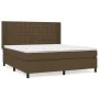 Box spring bed with dark brown fabric mattress 160x200 cm by , Beds and slatted bases - Ref: Foro24-3131764, Price: 546,15 €,...