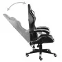 Silla gaming de cuero sintético negro y blanco de vidaXL, Sillas de oficina - Ref: Foro24-20523, Precio: 121,83 €, Descuento: %