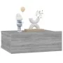 Schwebender Nachttisch aus grauem Sperrholz, 40 x 30 x 15 cm von vidaXL, Nachttische - Ref: Foro24-815284, Preis: 26,09 €, Ra...