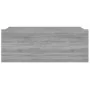 Schwebender Nachttisch aus grauem Sperrholz, 40 x 30 x 15 cm von vidaXL, Nachttische - Ref: Foro24-815284, Preis: 26,09 €, Ra...