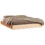 Solid wood bed frame 140x200 cm by , Beds and slatted bases - Ref: Foro24-820676, Price: 135,06 €, Discount: %