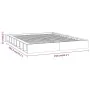Solid wood bed frame 140x200 cm by , Beds and slatted bases - Ref: Foro24-820676, Price: 135,06 €, Discount: %