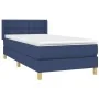 Box spring bed with blue fabric mattress 80x200 cm by , Beds and slatted bases - Ref: Foro24-3130551, Price: 280,65 €, Discou...