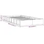 Solid wood bed frame 100x200 cm by , Beds and slatted bases - Ref: Foro24-820686, Price: 78,00 €, Discount: %