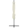 Sombrilla voladiza con poste de acero 250x250 cm arena de vidaXL, Sombrillas - Ref: Foro24-44624, Precio: 104,94 €, Descuento: %