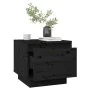 Nachttische 2 Stück aus massivem schwarzem Kiefernholz 35x34x32 cm von vidaXL, Nachttische - Ref: Foro24-813404, Preis: 50,37...
