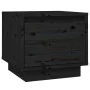 Nachttische 2 Stück aus massivem schwarzem Kiefernholz 35x34x32 cm von vidaXL, Nachttische - Ref: Foro24-813404, Preis: 50,37...