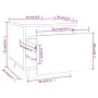 Nachttische 2 Stück aus massivem schwarzem Kiefernholz 35x34x32 cm von vidaXL, Nachttische - Ref: Foro24-813404, Preis: 50,37...
