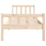 Solid wood bed frame 75x190 cm by , Beds and slatted bases - Ref: Foro24-810639, Price: 92,11 €, Discount: %