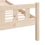 Solid wood bed frame 75x190 cm by , Beds and slatted bases - Ref: Foro24-810639, Price: 92,11 €, Discount: %