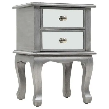 MDF and glass mirror bedside table 34.5x30x50 cm by vidaXL, Nightstands - Ref: Foro24-246658, Price: 133,96 €, Discount: %