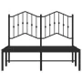 Estructura de cama con cabecero metal negro 120x200 cm de , Camas y somieres - Ref: Foro24-373787, Precio: 84,74 €, Descuento: %
