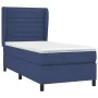 Cama box spring con colchón tela azul 100x200 cm de , Camas y somieres - Ref: Foro24-3128027, Precio: 376,89 €, Descuento: %