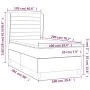 Cama box spring con colchón tela azul 100x200 cm de , Camas y somieres - Ref: Foro24-3128027, Precio: 376,89 €, Descuento: %