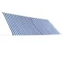 Einziehbare Markise 400x150 cm blau und weiß von vidaXL, Markisen - Ref: Foro24-143751, Preis: 94,33 €, Rabatt: %