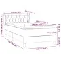 Box spring bed with taupe gray fabric mattress 100x200 cm by , Beds and slatted bases - Ref: Foro24-3126465, Price: 347,57 €,...