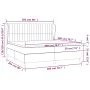 Cama box spring con colchón tela gris taupe 200x200 cm de , Camas y somieres - Ref: Foro24-3128713, Precio: 719,10 €, Descuen...