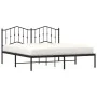 Estructura de cama con cabecero metal negro 180x200 cm de , Camas y somieres - Ref: Foro24-373793, Precio: 109,21 €, Descuent...