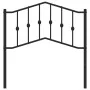 Cabecero de metal negro 90 cm de , Cabeceros y pies de cama - Ref: Foro24-373817, Precio: 22,87 €, Descuento: %