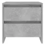 Bedside tables 2 units engineered wood gray concrete by vidaXL, Nightstands - Ref: Foro24-809854, Price: 71,69 €, Discount: %