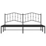 Bettgestell mit schwarzem Metallkopfteil 193x203 cm von , Betten und Lattenroste - Ref: Foro24-373795, Preis: 101,16 €, Rabat...