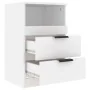 Bedside tables 2 units plywood white color by vidaXL, Nightstands - Ref: Foro24-811233, Price: 100,35 €, Discount: %