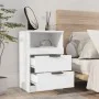 Bedside tables 2 units plywood white color by vidaXL, Nightstands - Ref: Foro24-811233, Price: 100,35 €, Discount: %