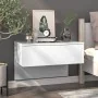 Wand-Nachttische 2 Einheiten weiß glänzend von vidaXL, Nachttische - Ref: Foro24-810948, Preis: 71,38 €, Rabatt: %