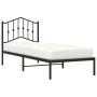 Bettgestell mit schwarzem Metallkopfteil 90x200 cm von , Betten und Lattenroste - Ref: Foro24-373782, Preis: 67,01 €, Rabatt: %